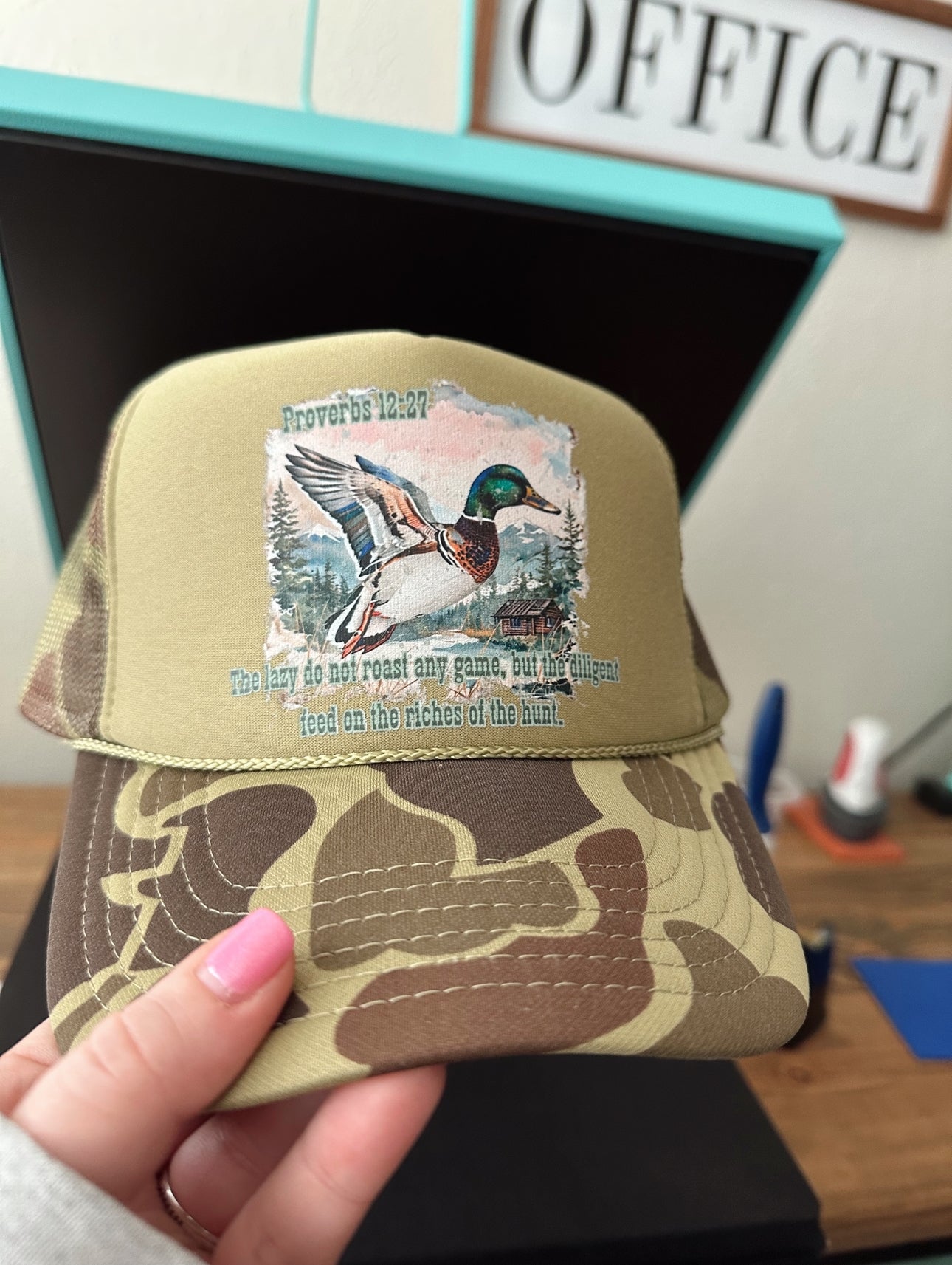 Proverbs 12:27 Trucker Hat