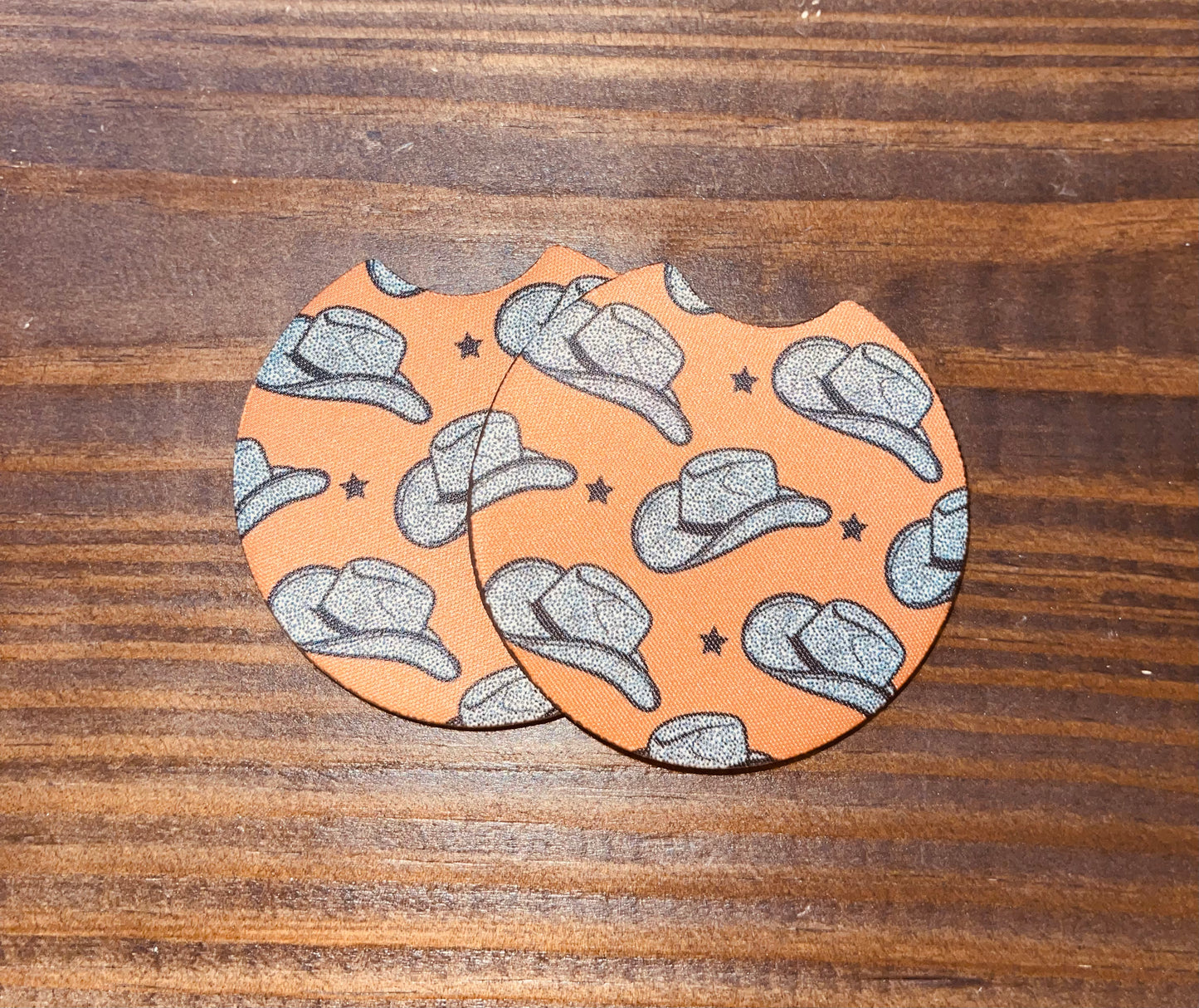 Rustic Cowboy Hat Car Coaster