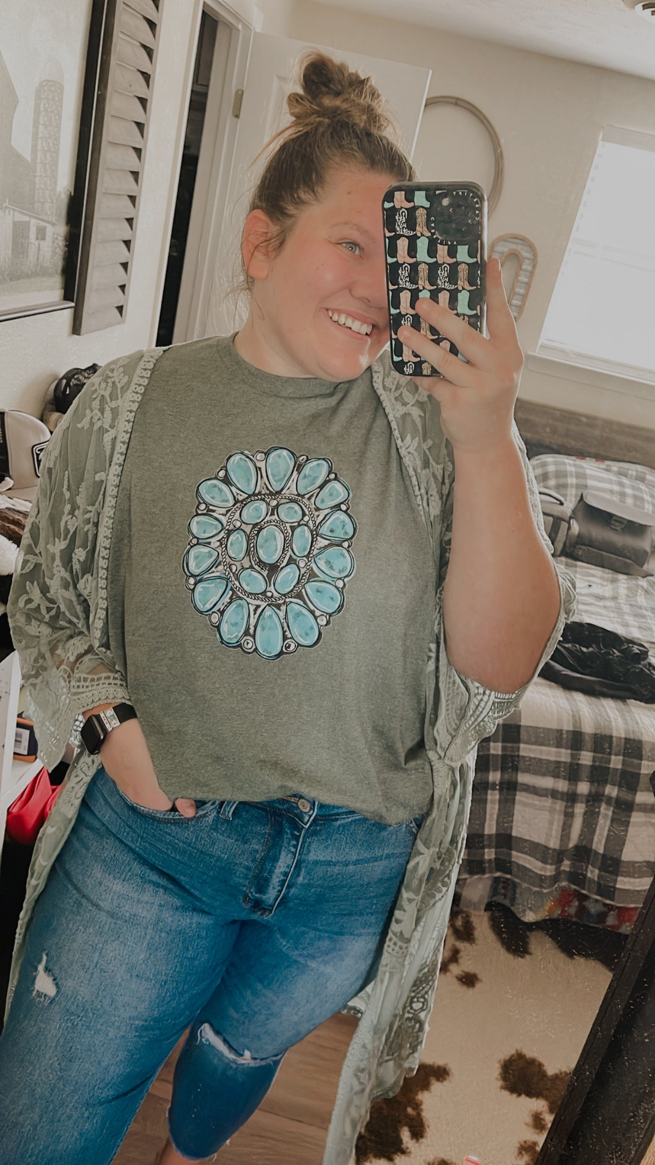 Turquoise Gem Tee